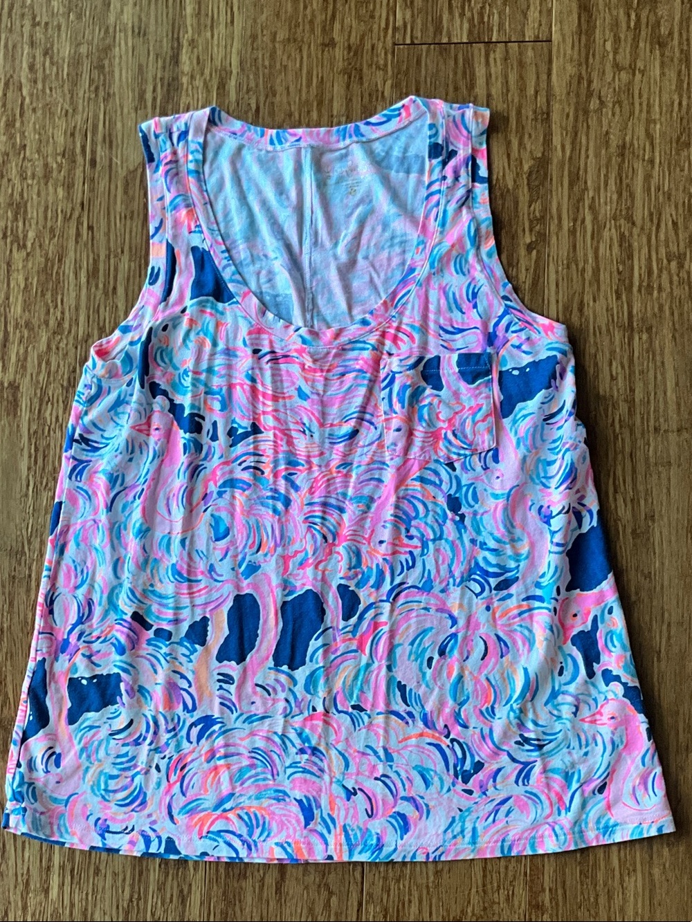 Lilly Pulitzer Pastel Swirl Tank Top in Pink, Blue & Aqua